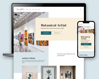 Squarespace Template | Portfolio for Artists, Photographers