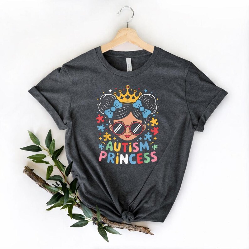 Autism Princess SVG Black Girl Autism Awareness Daughter Bow PNG ...