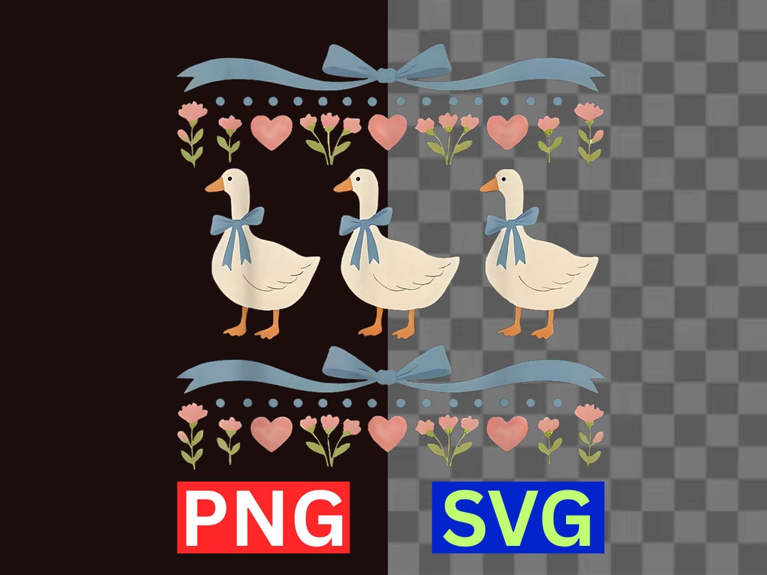 Vintage Goose Blue Ribbon SVG Funny Retro Goose Cottagecore PNG Digital ...