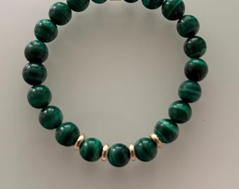 Malachite Intention 8mm Gemstone Bracelet