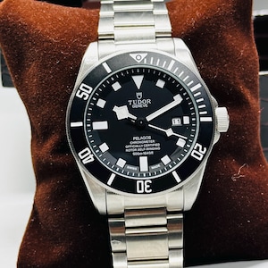 Vintage Tudor Pelagos automatisk lyxig herrklocka, svart