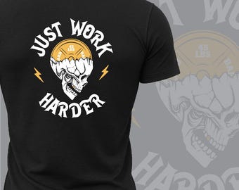 Black Gym T-Shirt, Weightlifting Motivation Shirt, Fitness Apparel, Workout Apparel, Gym Gift for Him, Bodybuilder Shirt