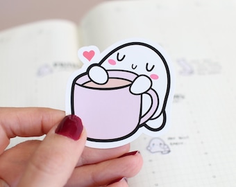 Pegatinas de vinilo mate para amantes del café para agendas y diarios