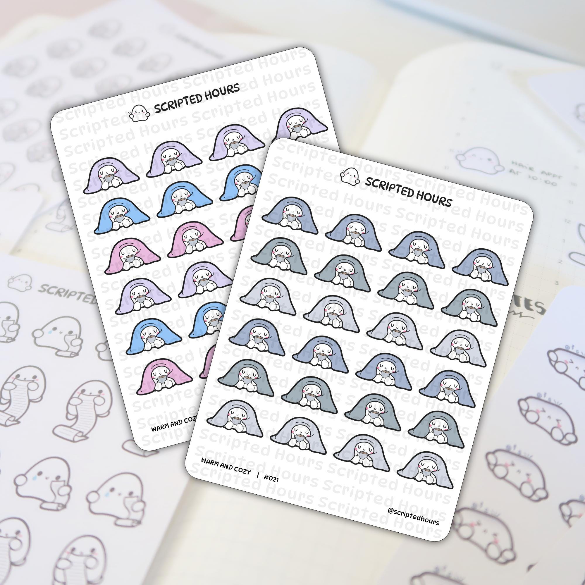 Warm and Cozy | Kawaii Stickers for Planners - Etsy