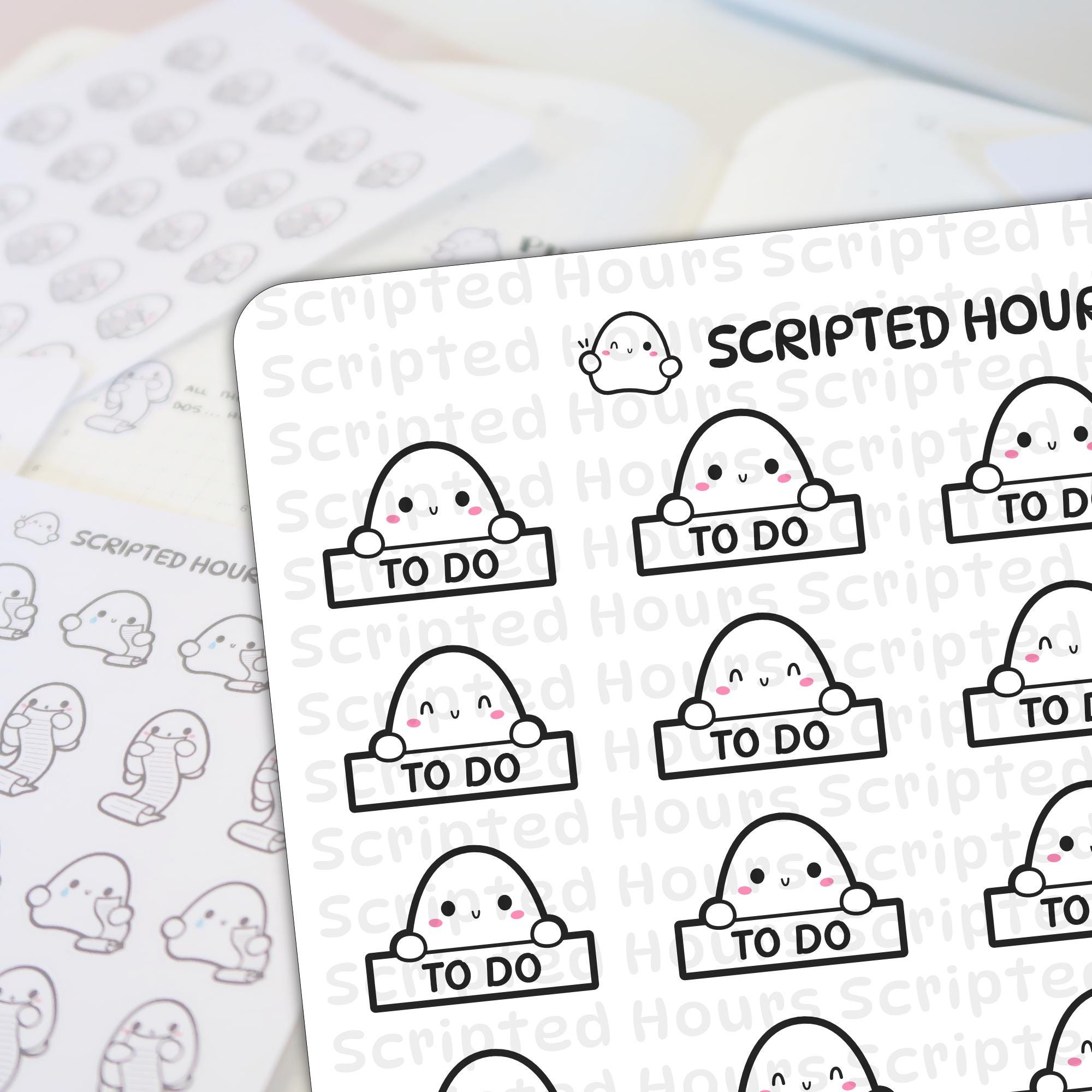 To Do Sign | Kawaii Stickers for Planners - Etsy