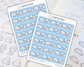 Snail Mail Hobonichi Weeks Strip 3.19" | Kawaii Stickers for Planners