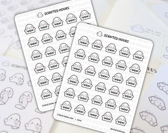 Stress Signs, Ugh | Kawaii Stickers for Planners