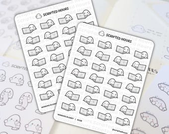 Working Blobby | Kawaii Stickers for Planners
