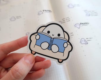 Cozy Reading | Vinyl Matte Sticker for Planners and Journals
