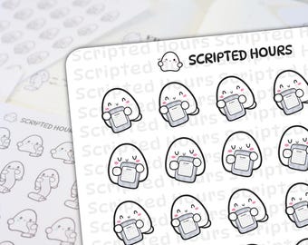 E-Reader Love (Kindle, Kobo, Nook) | Kawaii Stickers for Planners