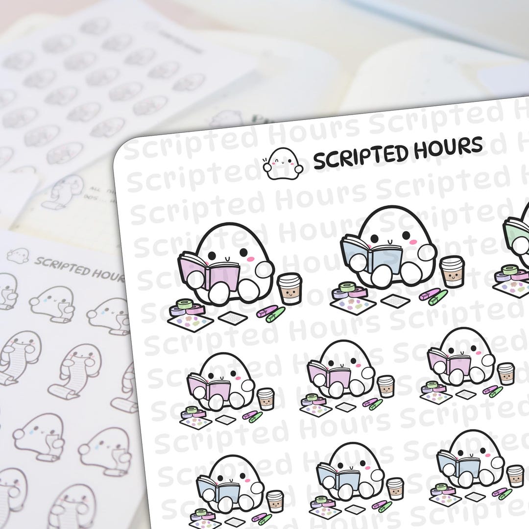 Planning Time | Kawaii Stickers for Planners - Etsy