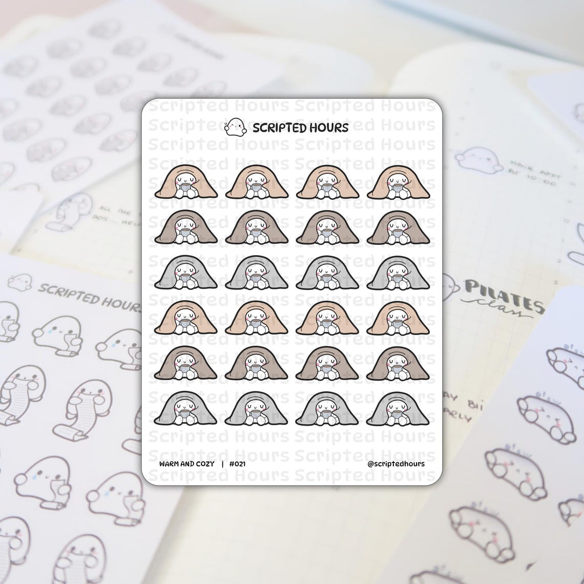 Warm and Cozy | Kawaii Stickers for Planners - Etsy