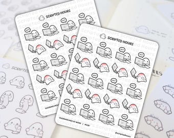 Overwhelmed at work | Kawaii Stickers for Planners