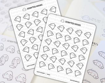 Happy Blobby | Ballerina Sticker | Kawaii Stickers for Planners