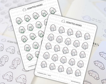E-Reader Love (Kindle, Kobo, Nook) | Kawaii Stickers for Planners