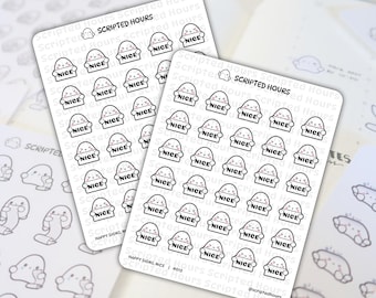 Letreros alegres, pegatinas bonitas/kawaii para agendas