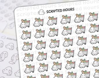 Blobby Icon - Grocery Shopping | Kawaii Stickers for Planners