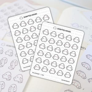 Hola Blobby / Kawaii Pegatinas para Planificadores