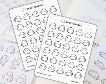 Hello Blobby | Kawaii Stickers for Planners
