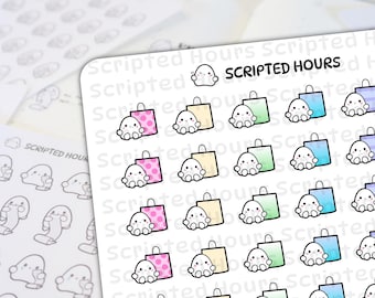 Blobby Icon - Shoping Bag | Kawaii Stickers for Planners