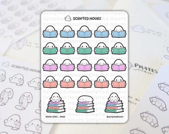 Book Love | Kawaii Stickers for Planners