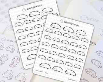 Blob Blobby (Lazy, Sleeping) | Kawaii Stickers for Planners