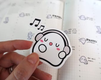 Music Love | Vinyl Matte Sticker for Planners and Journals