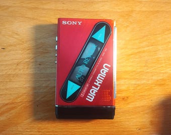Sony Walkman Radio Cassette Player Wm-f65 Red- 1985 Working - Etsy