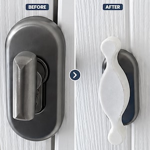 Extensor Ergonômico para Puxador de Porta – Auxílio para Artrite e Dificuldade de Preensão, Polímero Branco