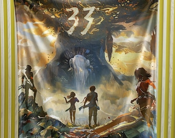 Clair Obscur Expedition 33 Blanket, Gamer Gift, Cozy Video Game Throw, Fantasy Art Home Decor, Soft Velveteen Microfiber Blanket