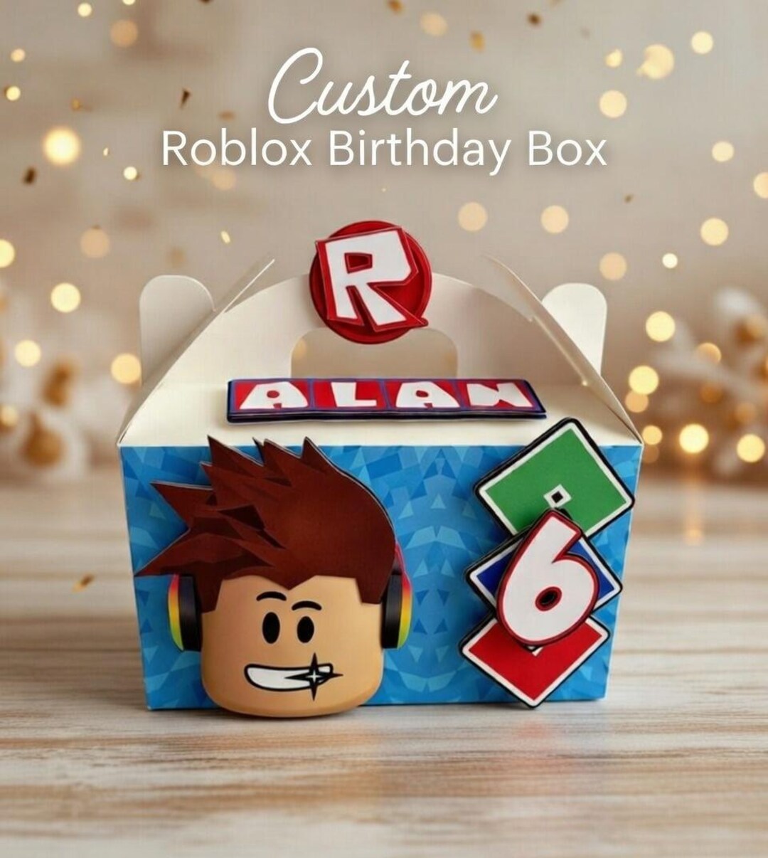 Roblox Box Accessory 12 Personalized Roblox Favor Boxes | Set of 12, Birthday Party - Etsy