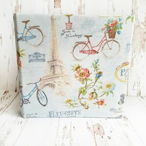 Personalized Album, Travel Photo Album, Paris Album, Paris Travel Album, Bicycles, Eiffel Tower, French Album, Flowers Album, Paris Vacation