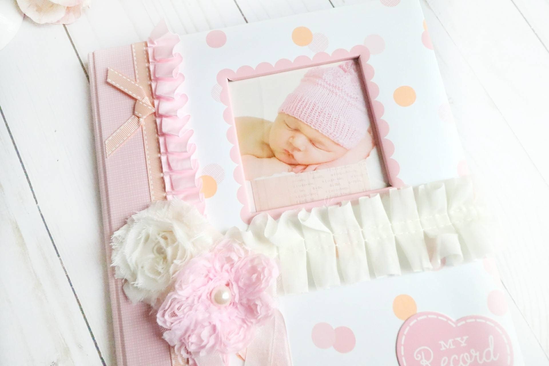 BABY Book Pink Baby Girl Book Baby Record Book Personalized Etsy