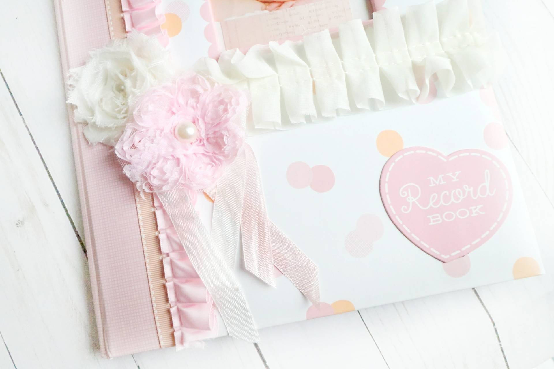 BABY Book Pink Baby Girl Book Baby Record Book Personalized Etsy