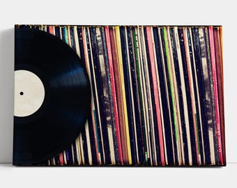 Vintage-Leinwandbild mit Schallplattencover, Musikalbum-Cover-Druck