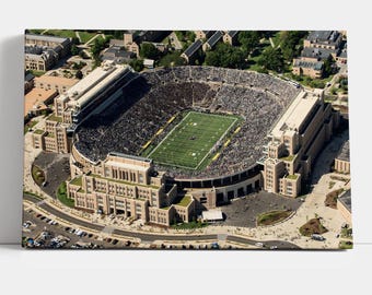 Notre Dame Stadium Canvas Print, American Sports Wall Decor