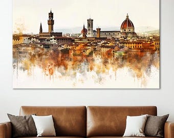 Florence Skyline Canvas Print: Italian Duomo Wall Art
