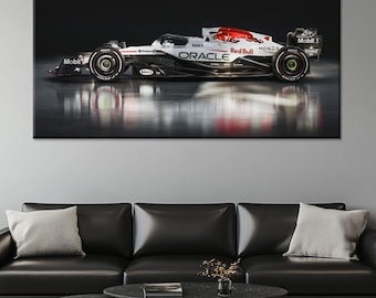 Formula 1 Canvas Print: Sport Car Wall Art for Man Cave