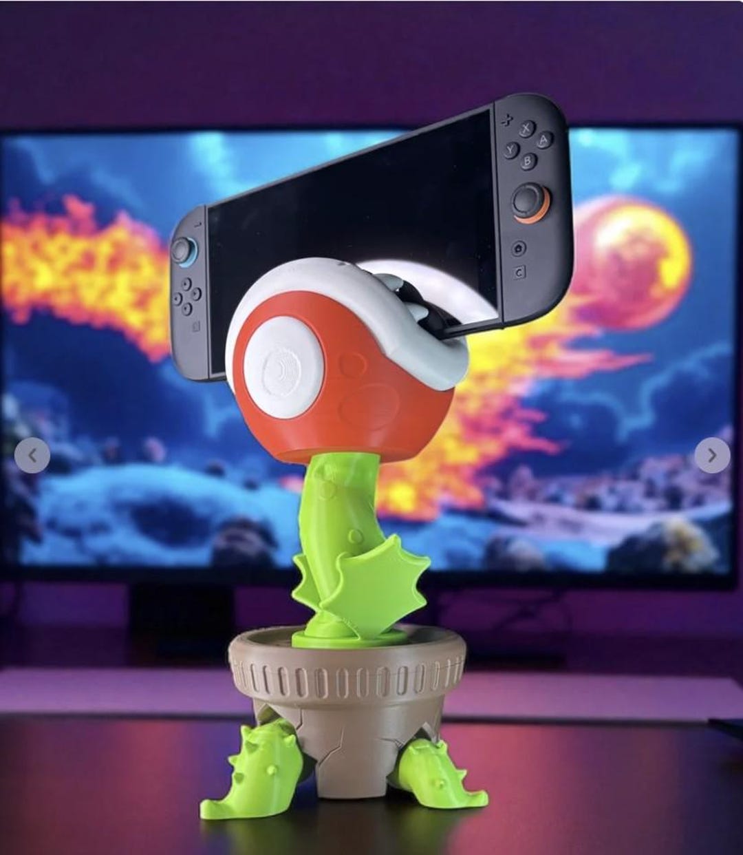 Nintendo Switch 2 Piranha Plant Stand | Gaming Desk Holder