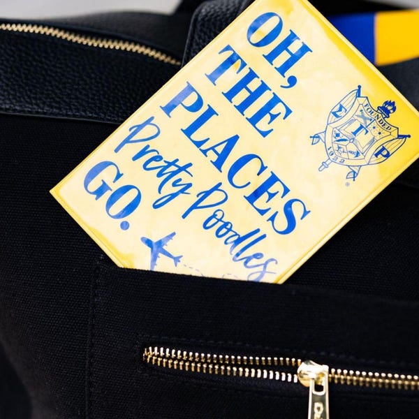Oh The Places Pretty Poodles Go Passport Cover