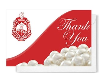 Tarjetas de agradecimiento de ΔΣΘ Pearl