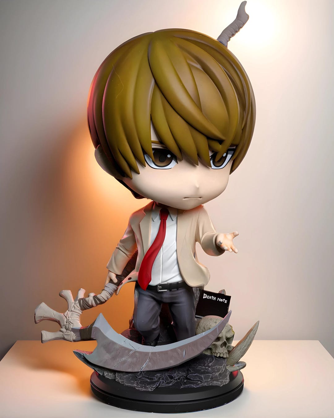 Light Yagami Chibi Figure | Death Note STL Statue | Anime Hero ...