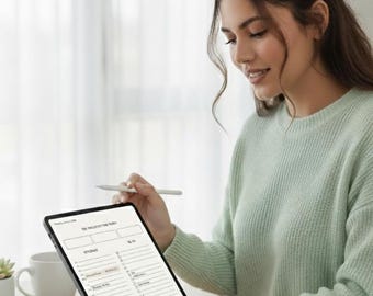 2026 Digital Planner | iPad GoodNotes | Hyperlinked PDF | Daily, Weekly, Monthly | Instant Download