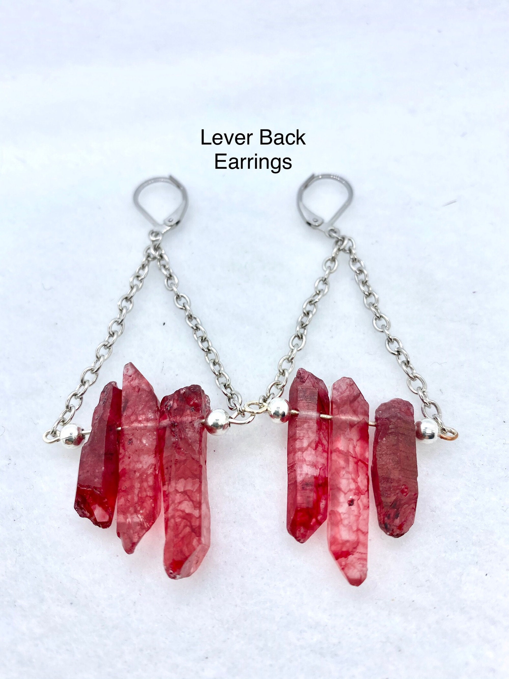 Perchas para orejas de cuarzo rojo cuelgan tamaños de calibre 0 g y más  consin túneles tapones colgantes tapones para los oídos magnéticos perchas  de túnel de cadena, palanca hacia atrás - Etsy España