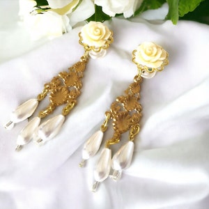 00g 0g White Bridal Dangle Plugs 5mm 4g Wedding Gauges, 4mm 6g Gauged Earrings Choose Color, 6mm 2g Ear Plugs Gold Pearl Chandelier Plugs