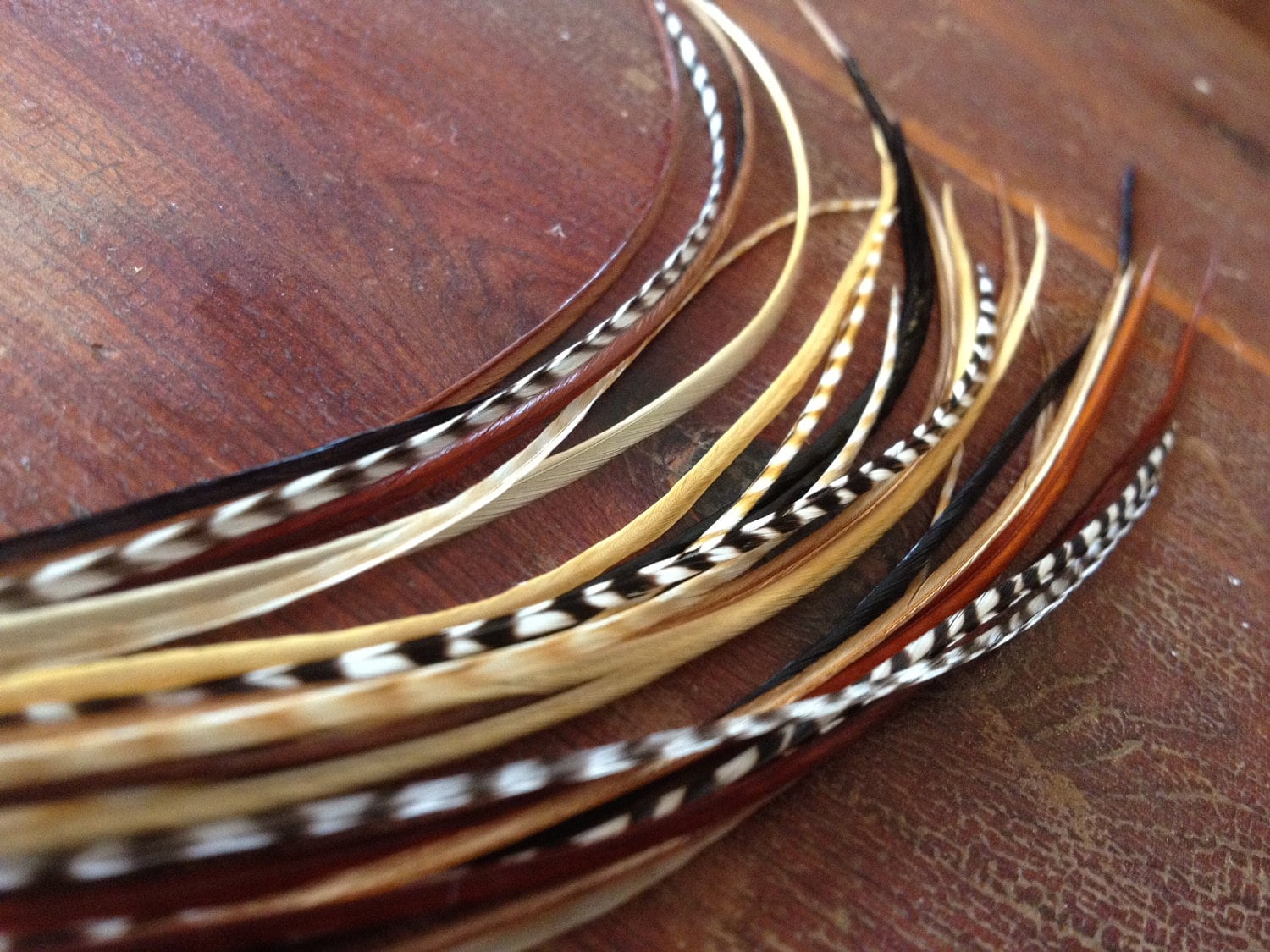 Vegan feather cheap hair extensions