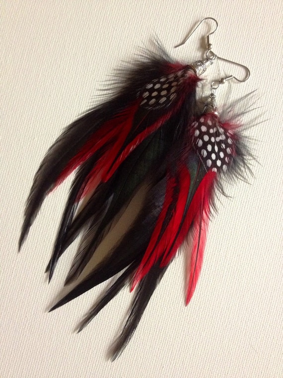 Bliss 1 Bead Short Hook Earrings in Red Bliss 1 Bead Short Hook Earrings in Red