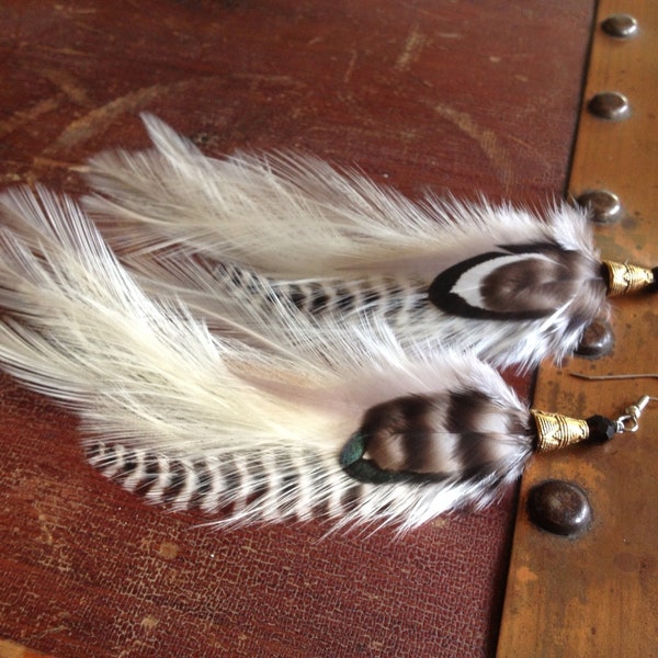 Soft Fluffy White Feather Earrings Dangle Feather Jewelry Clip On Earrings or Hooks Sale