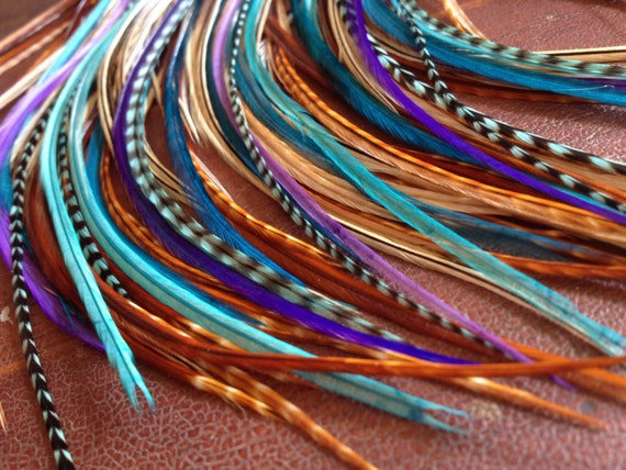 Bonded feather top hair extensions