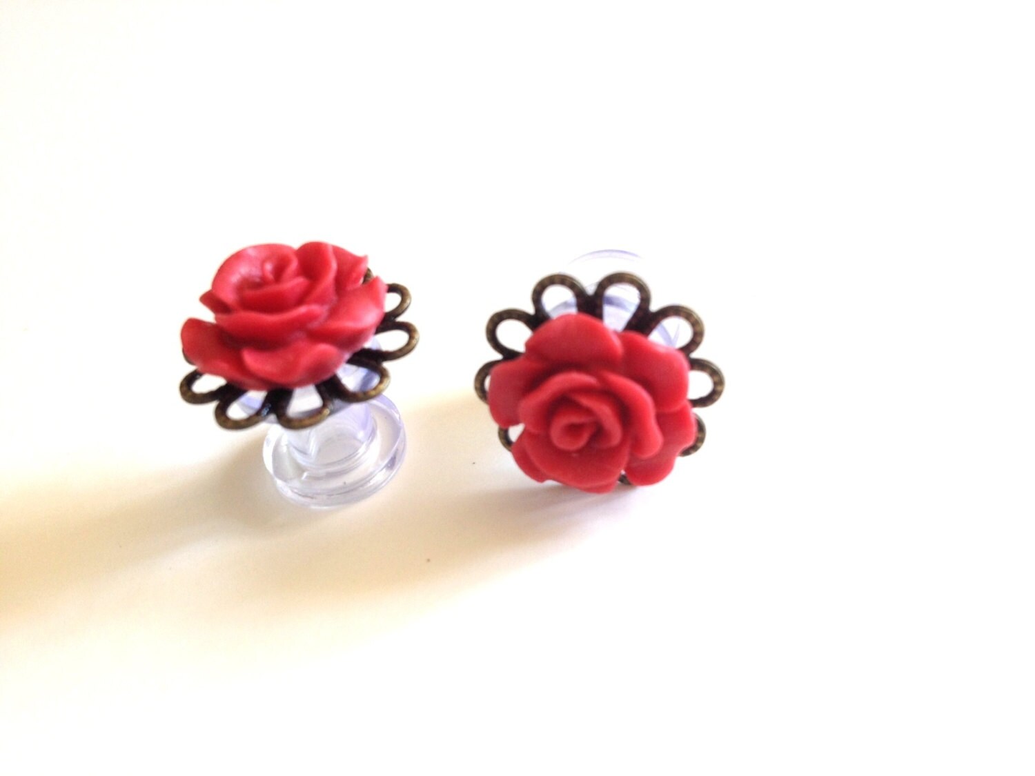 00g 0g Rose Plugs 2g Flower Plugs 6mm Rosebud Gauges 4g 5mm Etsy